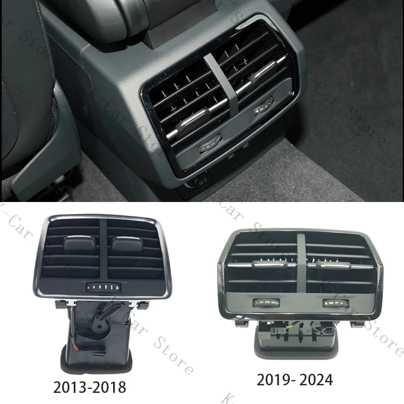Car Interior Accessories Instrument Table Air Conditioner Vent AC Vent Rear Warm Air Outlet For Audi Q3 2013-2018 2019-2024