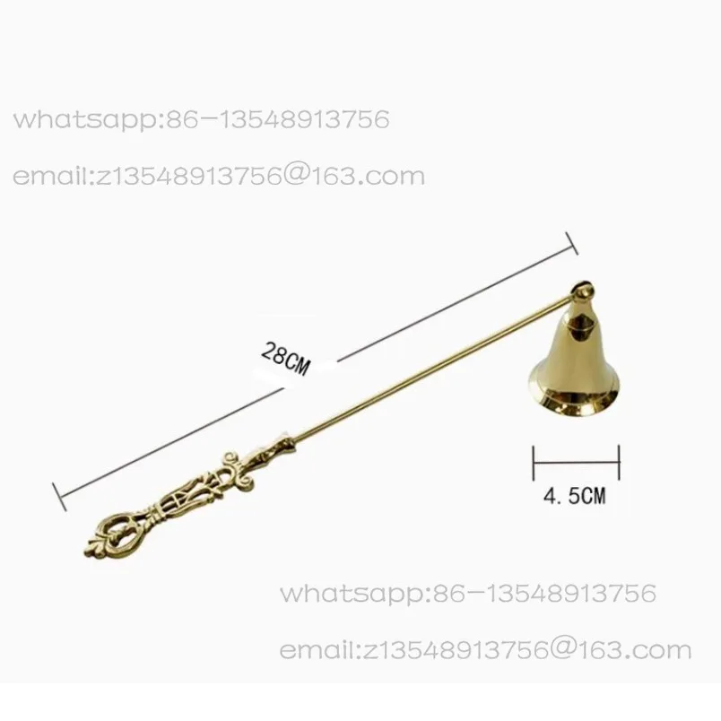 Brass candle extinguisher European and American French villa luxury handheld candle extinguisher