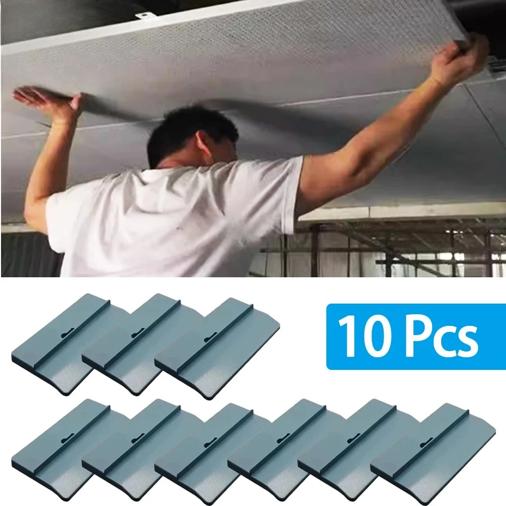 10 Pcs Drywall Fixing Tools, Plasterboard Support Plate Ceiling Positioning Board, One-Person Assembly Construction Tool