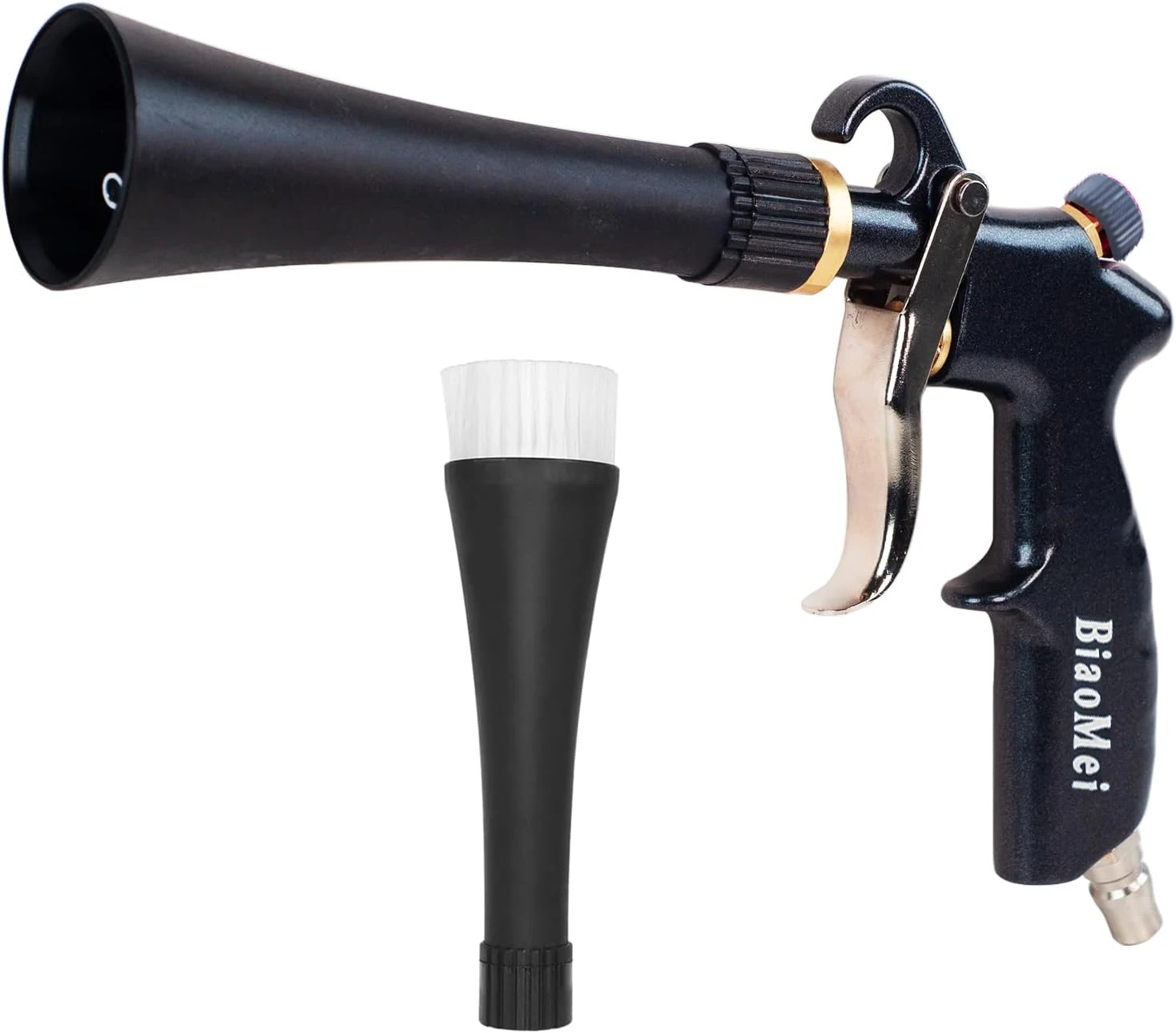 New Portable High Quality Japanese Stainless Bearring Tube Dry Wash Blowing Gun Tornado Gun with Air Regulation