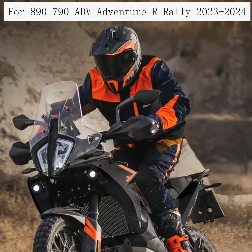 

For 890 790 ADV Adventure R Rally 2023-2024 25 Motorcycle Acrylic Rally Windshield Wind Deflector Screen Shield WindScreen Visor