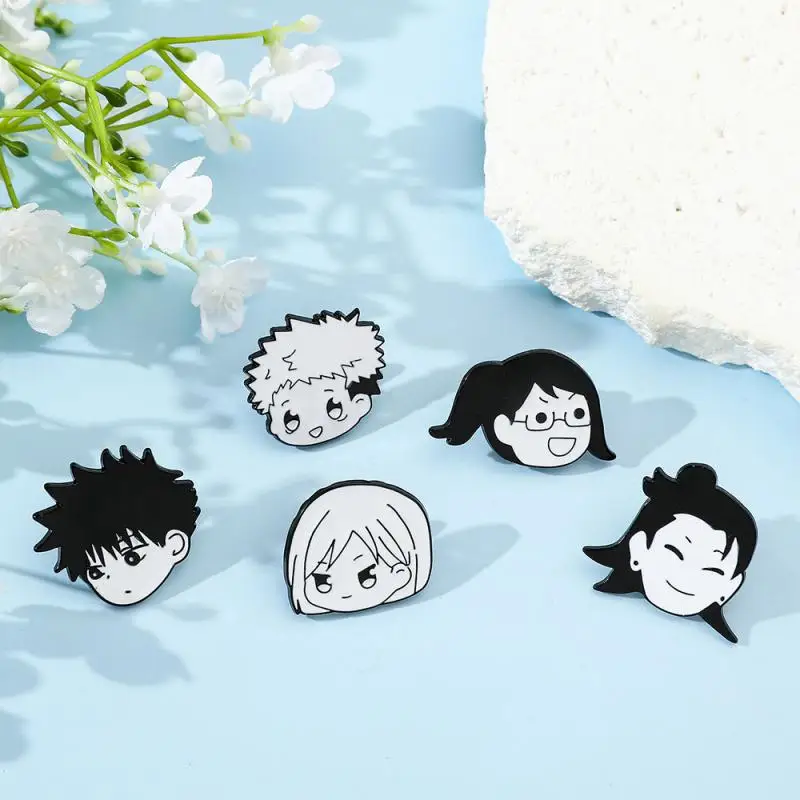 Anime Jujutsu Kaisen Gojo Satoru Metal Brooch Pin New Children Hat Backpack Decoration Alloy Badge Men Clothing Decoration Badge