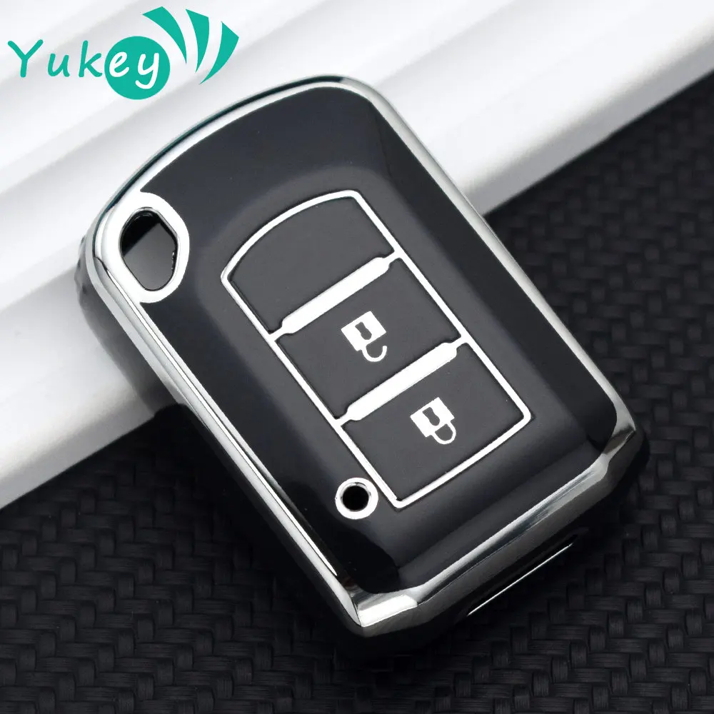 2 3 Buttons TPU Car Key Cover Case for Mitsubishi ASX Outlander Lancer EX Galant Pajero 2016 2017 Holder Bag Keychain Protector