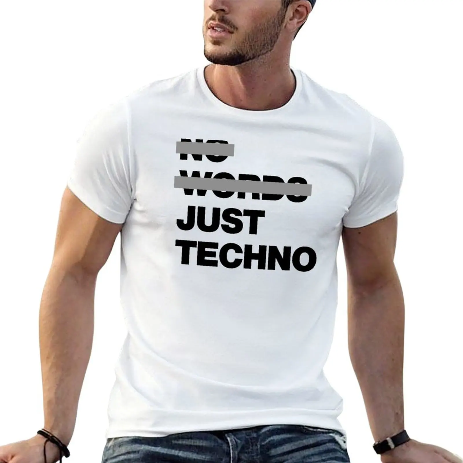 No Words Just Techno Music Bring Me to After party T-Shirt essential t shirt cotton t shirt pack T-Shirt