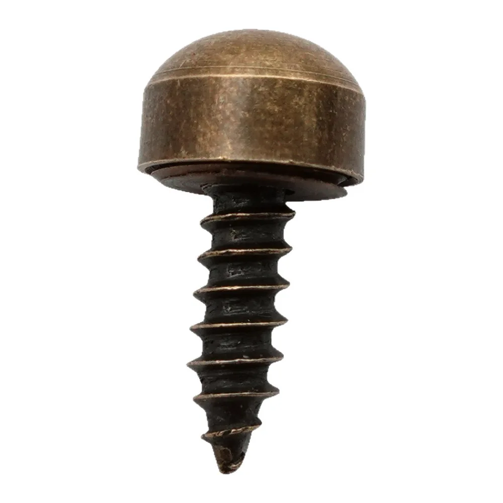 Decorative Antique Brass Screw Caps Furniture Hardware Copper Covers Mirror Fixing Nails For Woodwork Projects And Home Decor