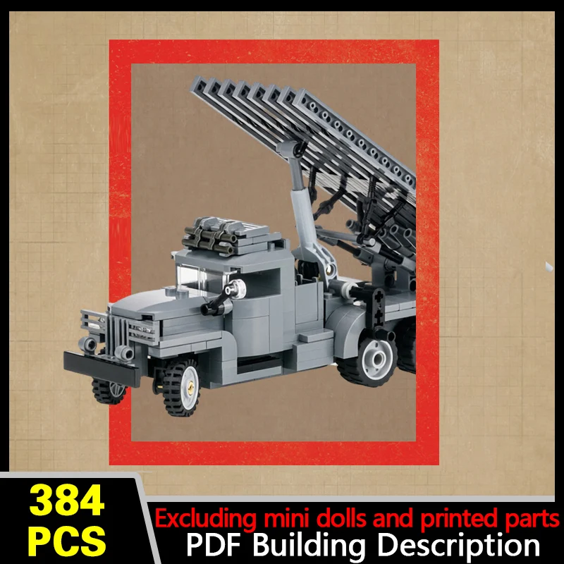 BM-13N Rocket Launcher Model MOC Building Bricks War Equipment Modular Technology Gifts Holiday Assemble Children Toys Suit