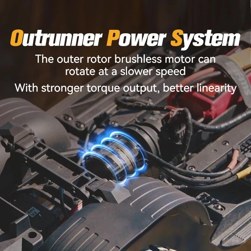 Fms Fcx10pro 1/10 نسخة بدون فرش Rc التحكم عن بعد تسلق سيارة Lc80 المزدوج سرعة موجة قفل 2/4wd تبديل لاند كروزر نموذج