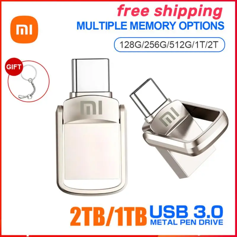 Xiaomi USB C Type C USB3.0 flash drive 2TB 1TB 128G 256G for Andriods SmartPhone Memory MINI Usb Stick Memory Stick USB Флешка