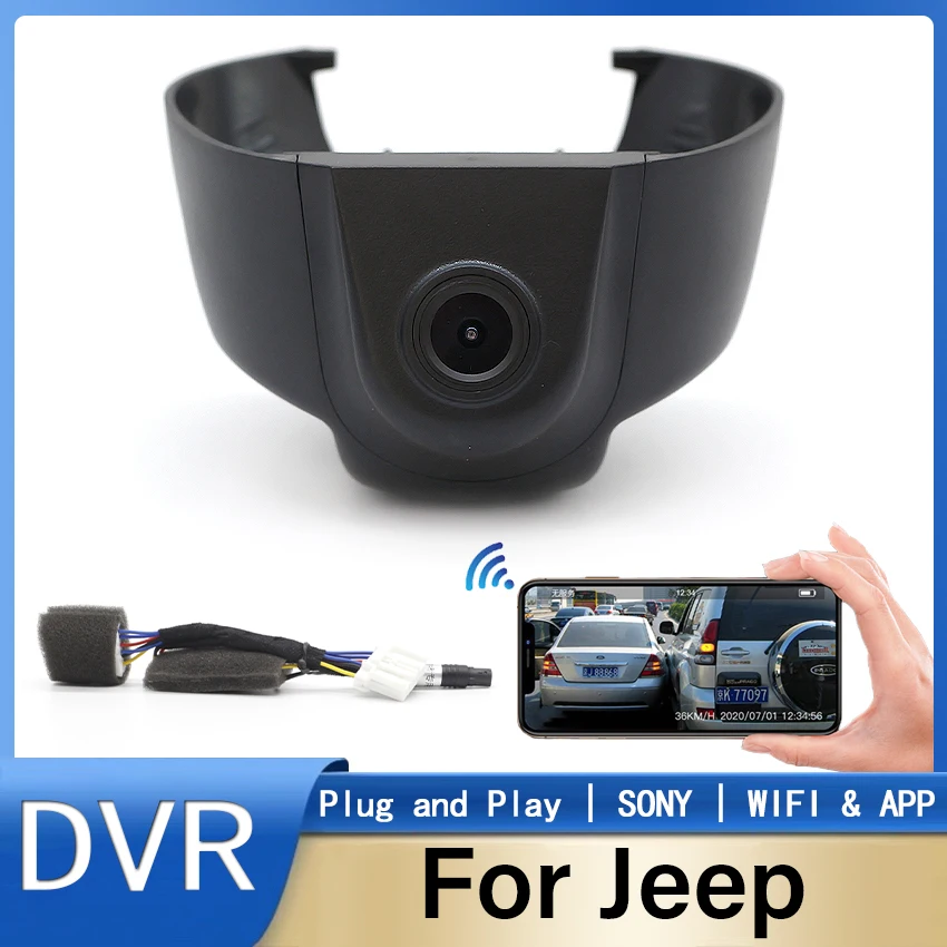 Wifi 1080P Dash Cam Car Camera Car Dvr Video Recorder Original For Jeep Cherokee KL Low Configuration 2015 2016 2017 2018