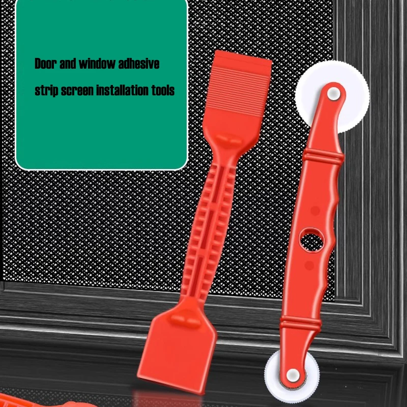 Door and Window Rubber Strip Installation Roller Wheel Shovel Nylon Material Screen Sealing Strip Press the Key Hand Tools