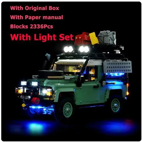 With Original Box 10317 Classic Defender 90 Off-road Exclusive Advanced Car Model Building Christmas And Birthday Gifts