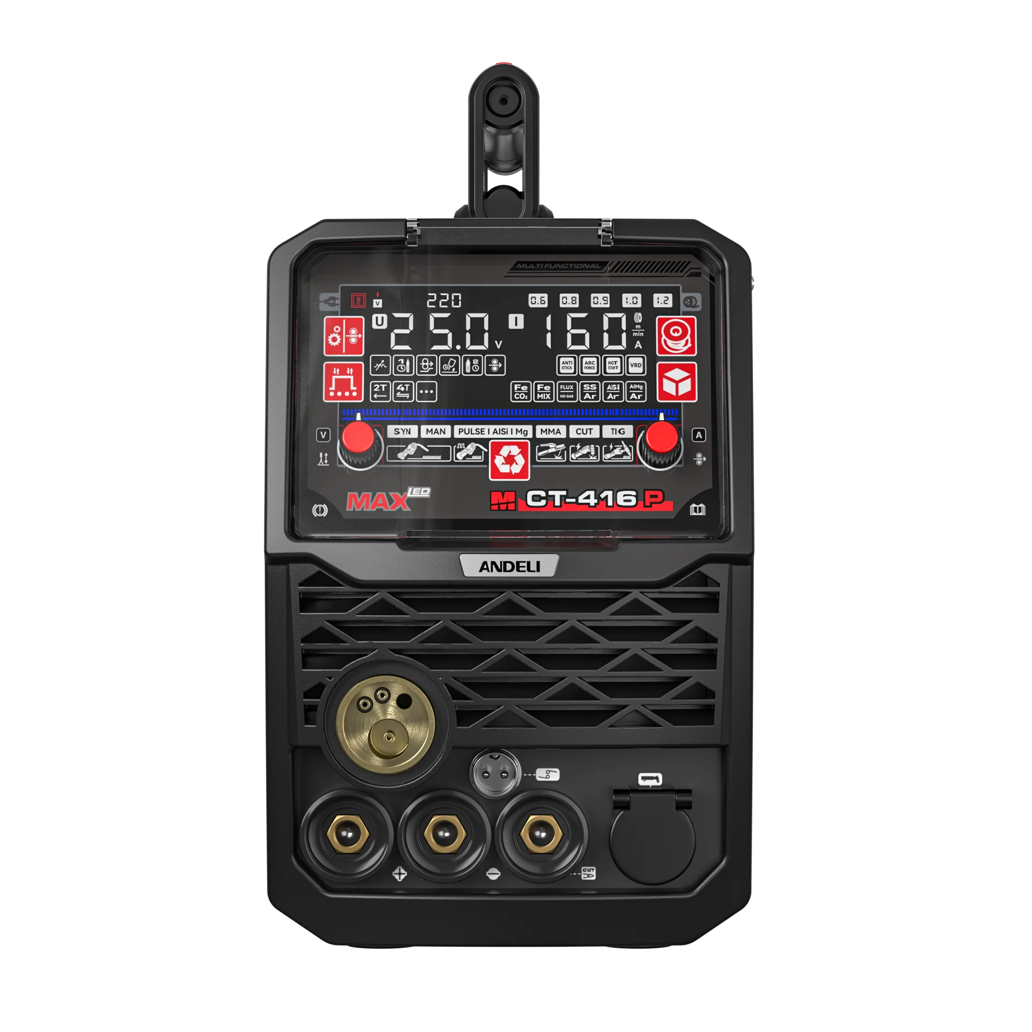 

ANDELI 2025 Новое поступление MCT-416P 220 В алюминиевый сварочный аппарат 7 в 1 OEM производитель