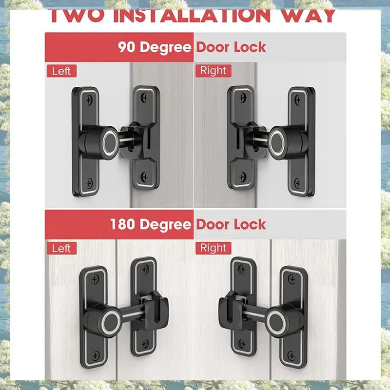 Kait Gerbang Tugas Berat 90 Derajat Sudut Kanan Kunci Pintu Gudang Anti Maling Kait Kunci Pintu Geser untuk Taman
