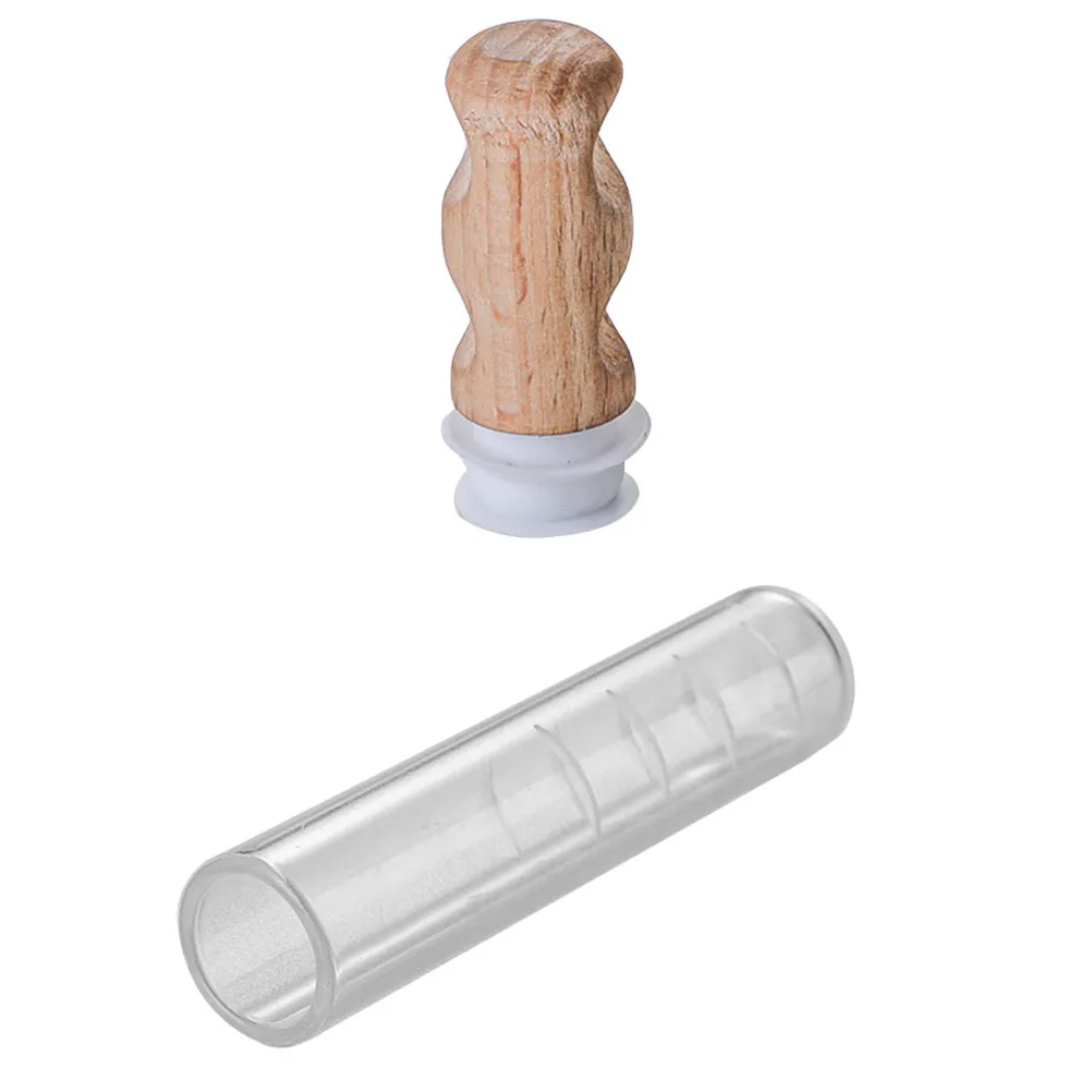 

Glass Infuser Wooden Handle Tea Strainer For Home Kitchen Use Tea Filter Tool Scale Residue Catcher
