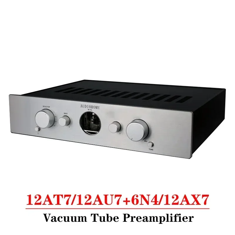 12AX7 12AT7 Vacuum Tube Preamplifier Treble Bass Adjustment XLR Balanced Cartridge Input Transformer Output HIFI Phono Preamp