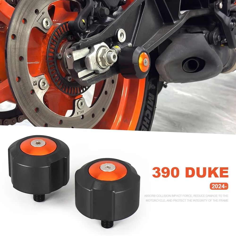 

Motorcycle Rear Wheel Fork Slider Axle Crash Protector Cap For Duke 390 Duke 2024 2025 2026 390Duke Swingarm Spindle Protection