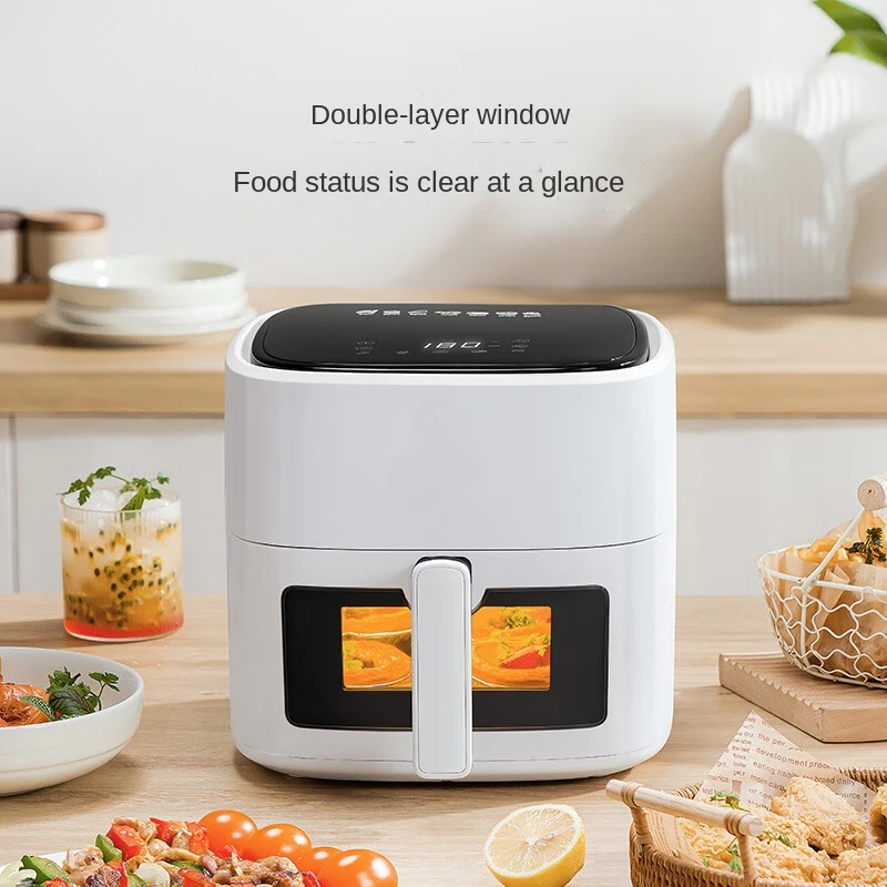 Household Mini Body Microcomputer Controlled Oven Potato Chip Machine Visual Oil-free Intelligent Touch 220V