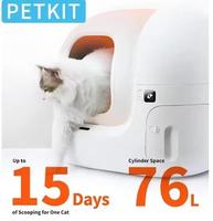 HOT PETKIT PURA MAX Automatic Self Cleaning Litter Box APP Anti-sand Closed Cats Tray Rotary Training Detachable Global Version