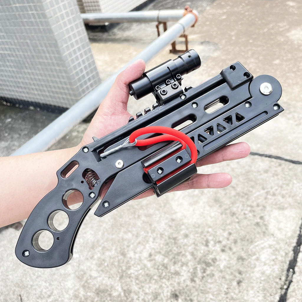 Foldable Slingshot Set - High-Precision Hunting & Archery with Compact Folding Design, Suitable for Outdoor/Indoor Training