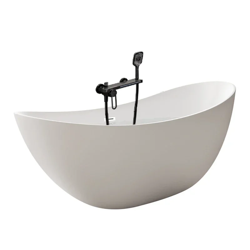 

Color acrylic moon-shaped art bathtub princess simple independent bath tub