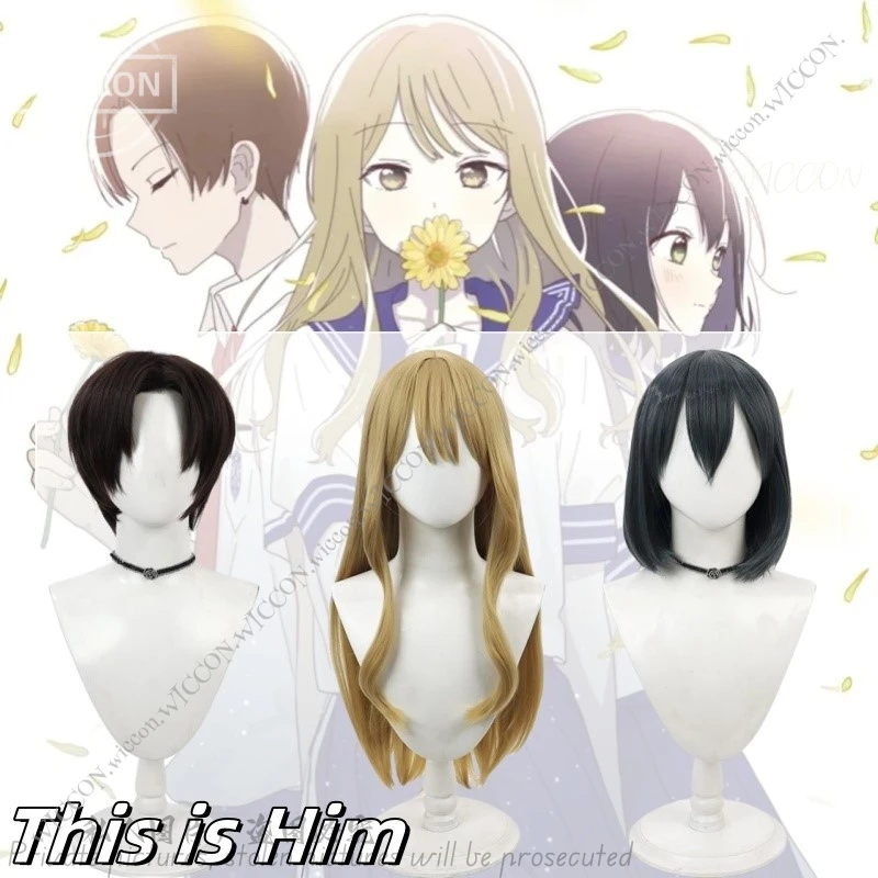 

This is Him New Anime Cosplay Hanaoka Makoto Taiga Ryuji Aoi Saki Costume Wig This is Him High School Student Halloween Party