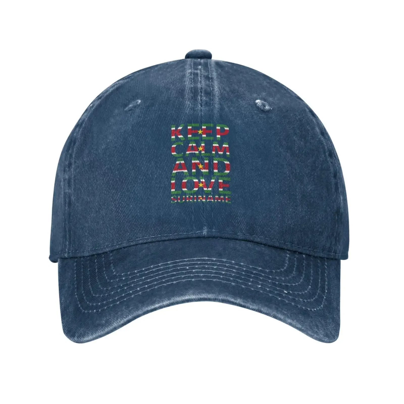 Calm Love Suriname Baseball Cap for Men Women Vintage Trucker Hats Dad Caps for Daily