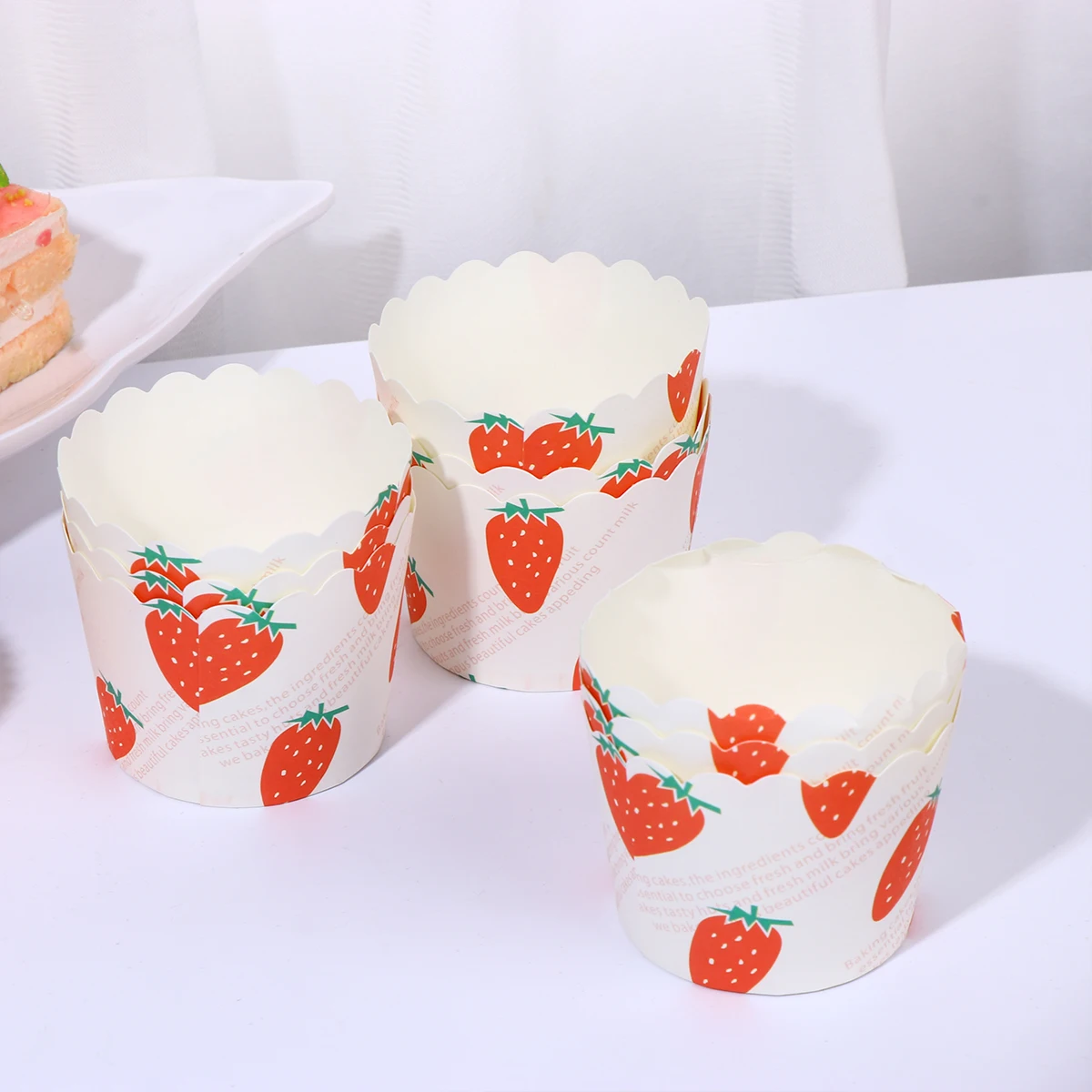 

150 Pcs Cake Tray Cup Muffin Liner Cups Cupcake Baking Oven Paper Dessert Holder Party Aluminum Foil