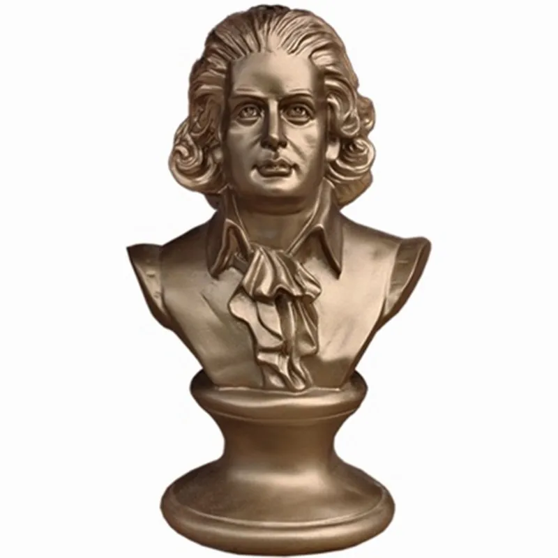 

MUSICIANS MOZART FIGURE HEAD SCULPTURE PIANO CLASSROOM TEACHING AIDS DECORATION FIGURES HOME DECORATION A594