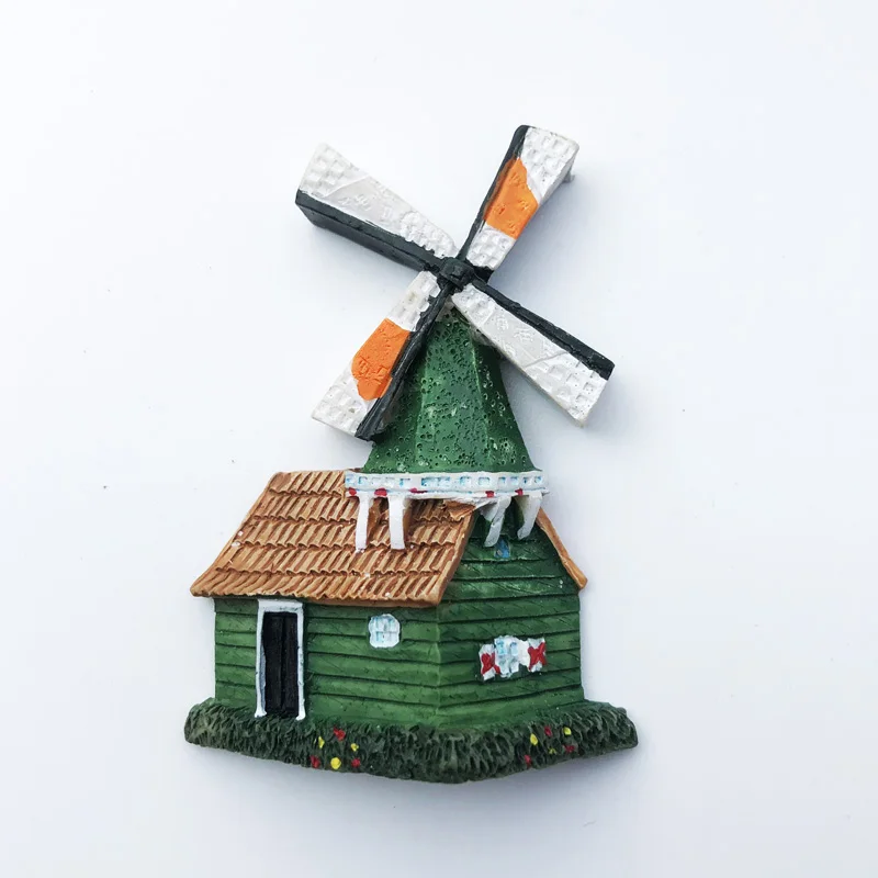 Creative cultural landscape magnets from all over the Netherlands Refrigerator stickers Amsterdam travel resin craft gifts
