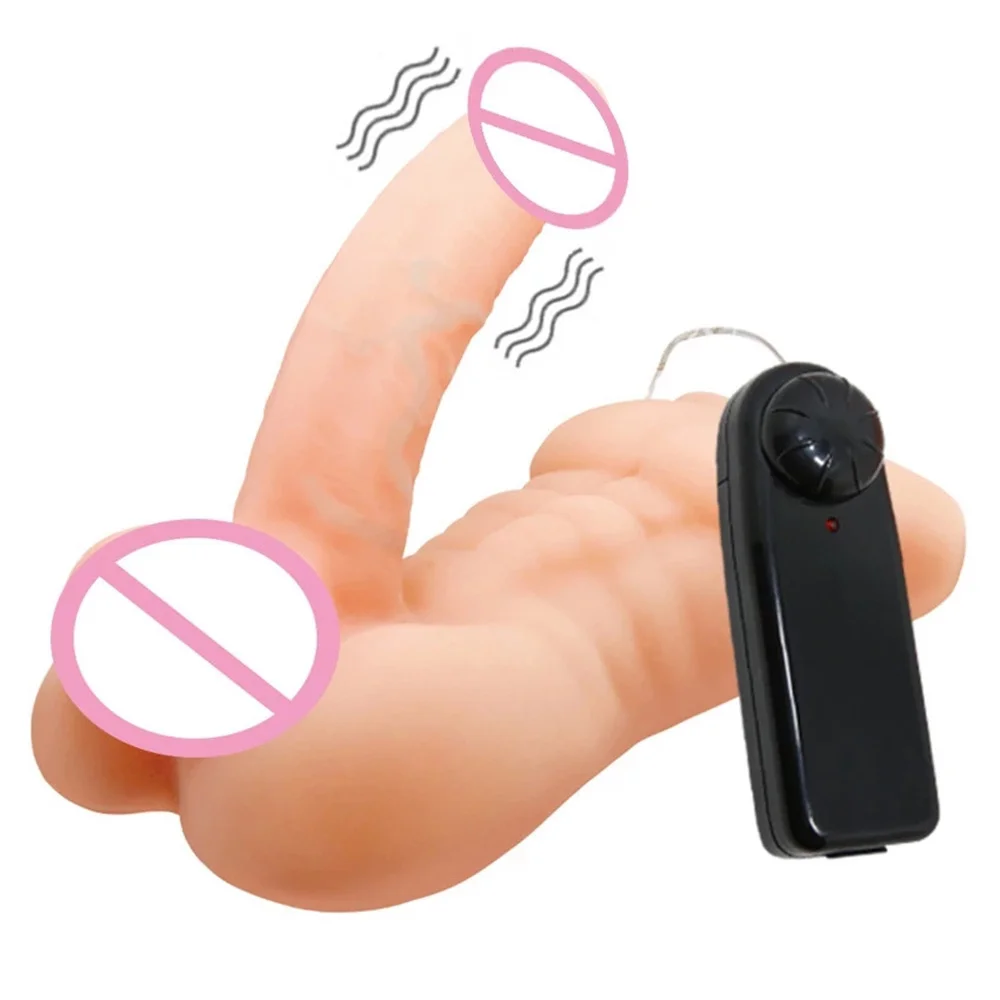 Male Torso Half Body Sex Doll Toy Dildo with Vibration Female Masturbation Gay Prostate Massager Anal Vibrator Ass Plug Sexyshop