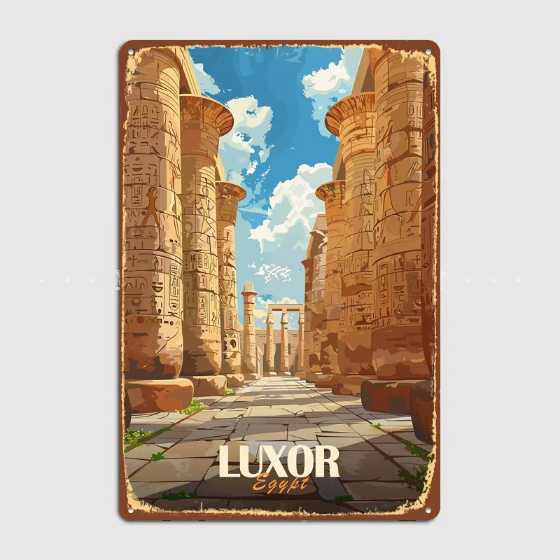 Luxor Egypt Temple Metal Custo - Home Decor Egypt recension och pris