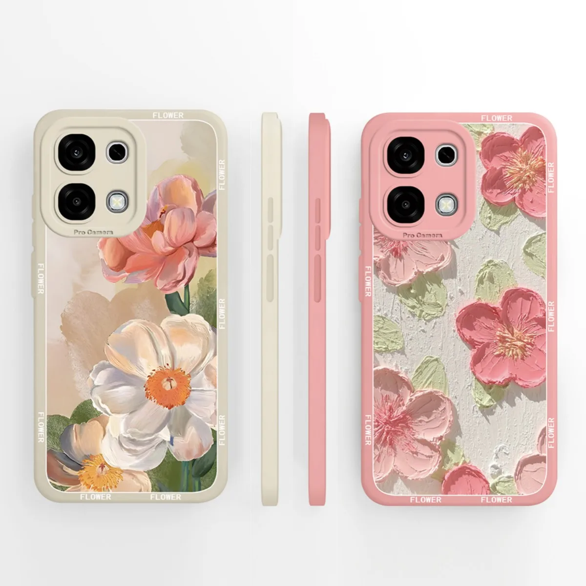 حافظات لهاتف اوبو A6 برو لوحة زيتية فنية زهرية ناعمة من السيليكون السائل غطاء مضاد للسقوط لهاتف اوبو A6 برو 4G 5G Fundas Coque #4