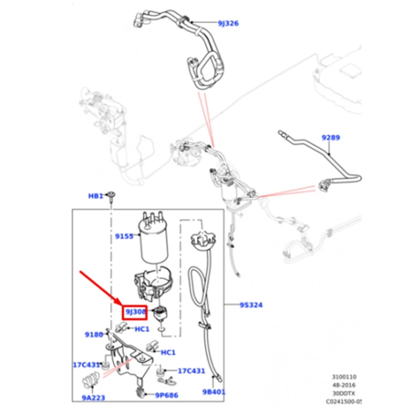 Car Fuel Filter Sensor Parts Component For LAND ROVER DISCOVERY IV L319 LR084452