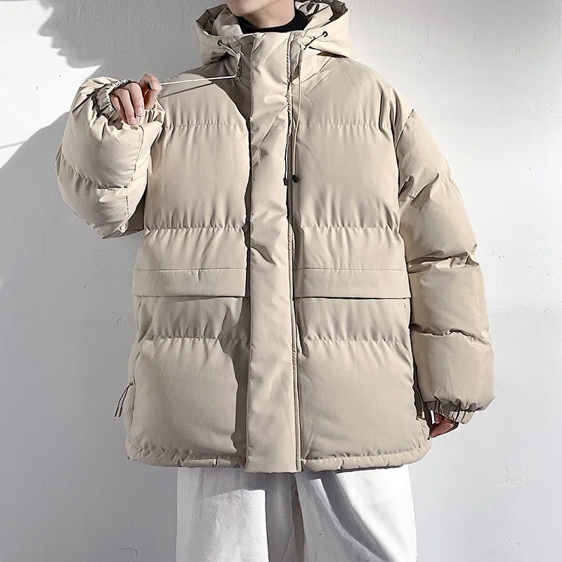

Autumn Hooded Casual Brand Windproof Men Warm Waterproof Parkas Jacket Coat Mens Outwear Hat Parkas New Winter Jacket Male