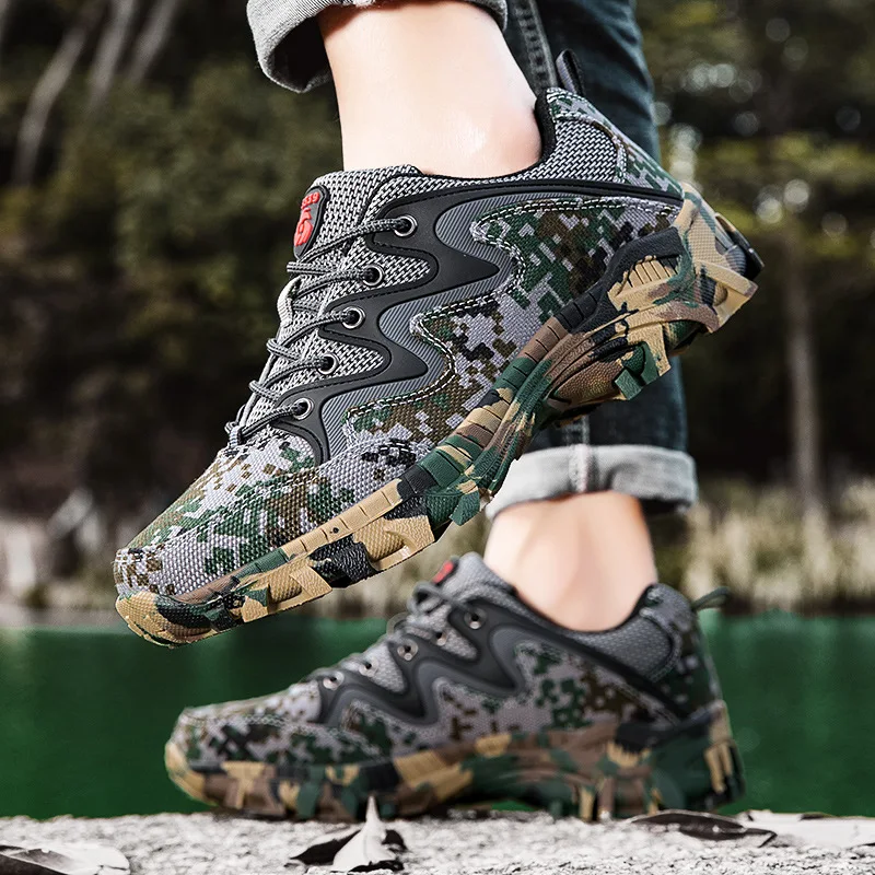 

Fashion Camouflage Sports Shoes 2025 Men's Women's Non-slip Wear-resistant Breathable Outdoor Sports Lightweight Walking Shoes