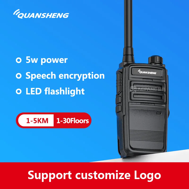 quansheng E99 5W  long range Walkie Talkie Handheld UHF 400-470MHz 16ch two way radio  ham fm radios transciver with flashlight