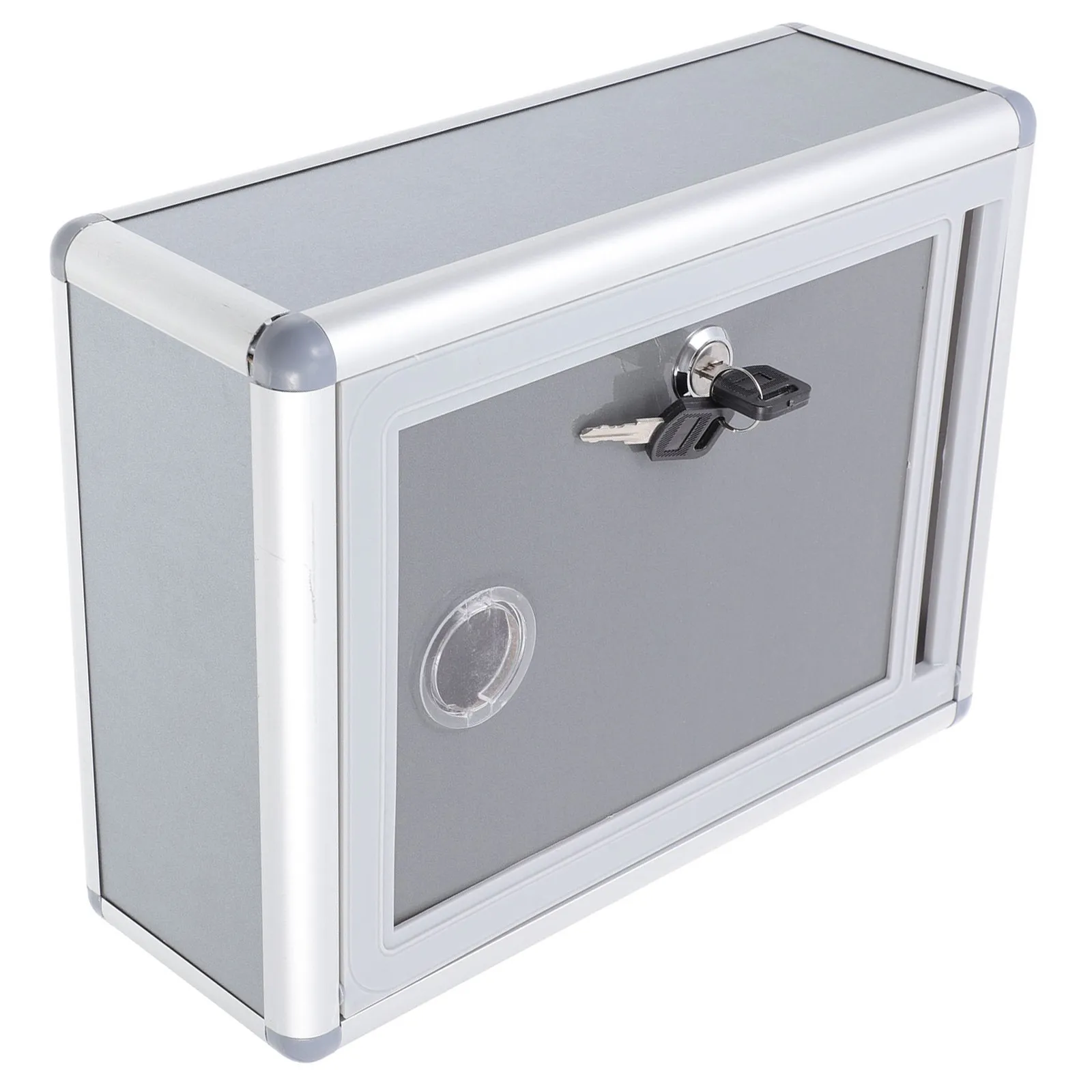 

Office Suggestion Box Premium Metal Design with Drop Slot and Hanging Feature for Safe Letter Cash Coupon Collection in Schools