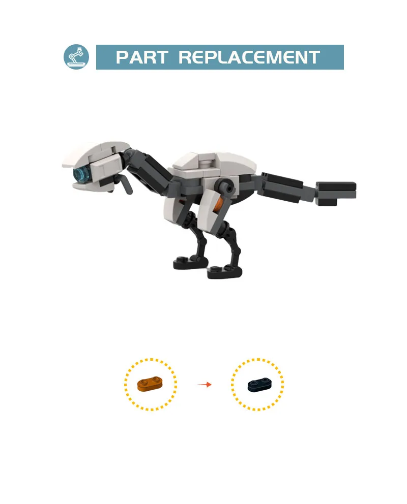 MOC-Kit de bloques de construcción Horizon para niños, juguete de construcción con ladrillos, modelo de dinosaurio, monstruo, bestia, máquina más