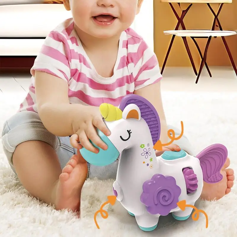 Solid Animal Educational Toy Fine Motor Sensory Toy For Kids Rotating Button Design Visual Improvement Visual Enhancement Toy