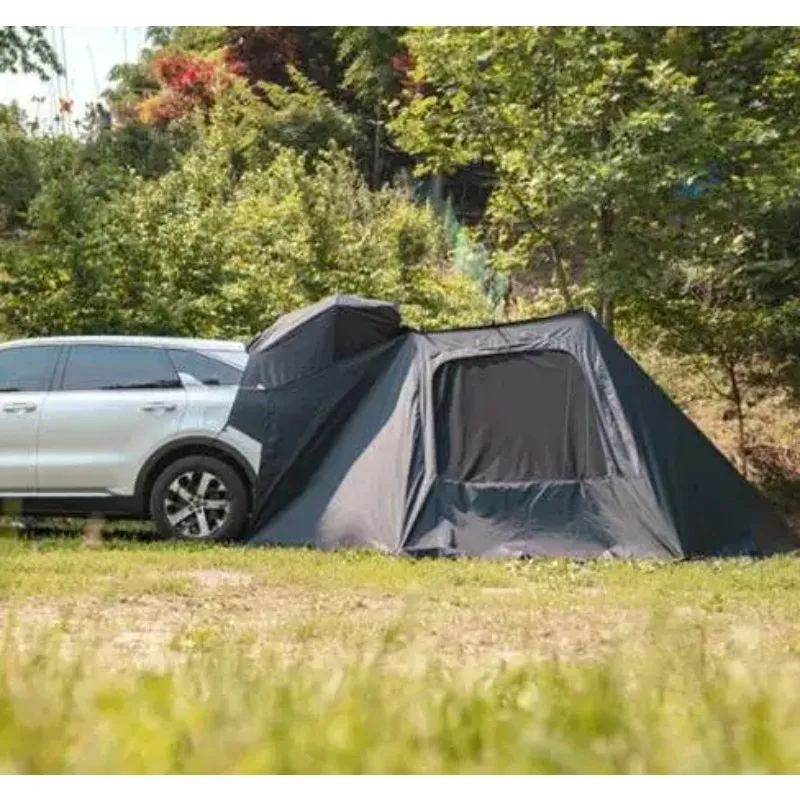 

【Best-selling】Double Layer Aluminium Triangle Hard Shell Roof Tent for Self-Driving Car Rear Awning Outdoor Adventure Companion