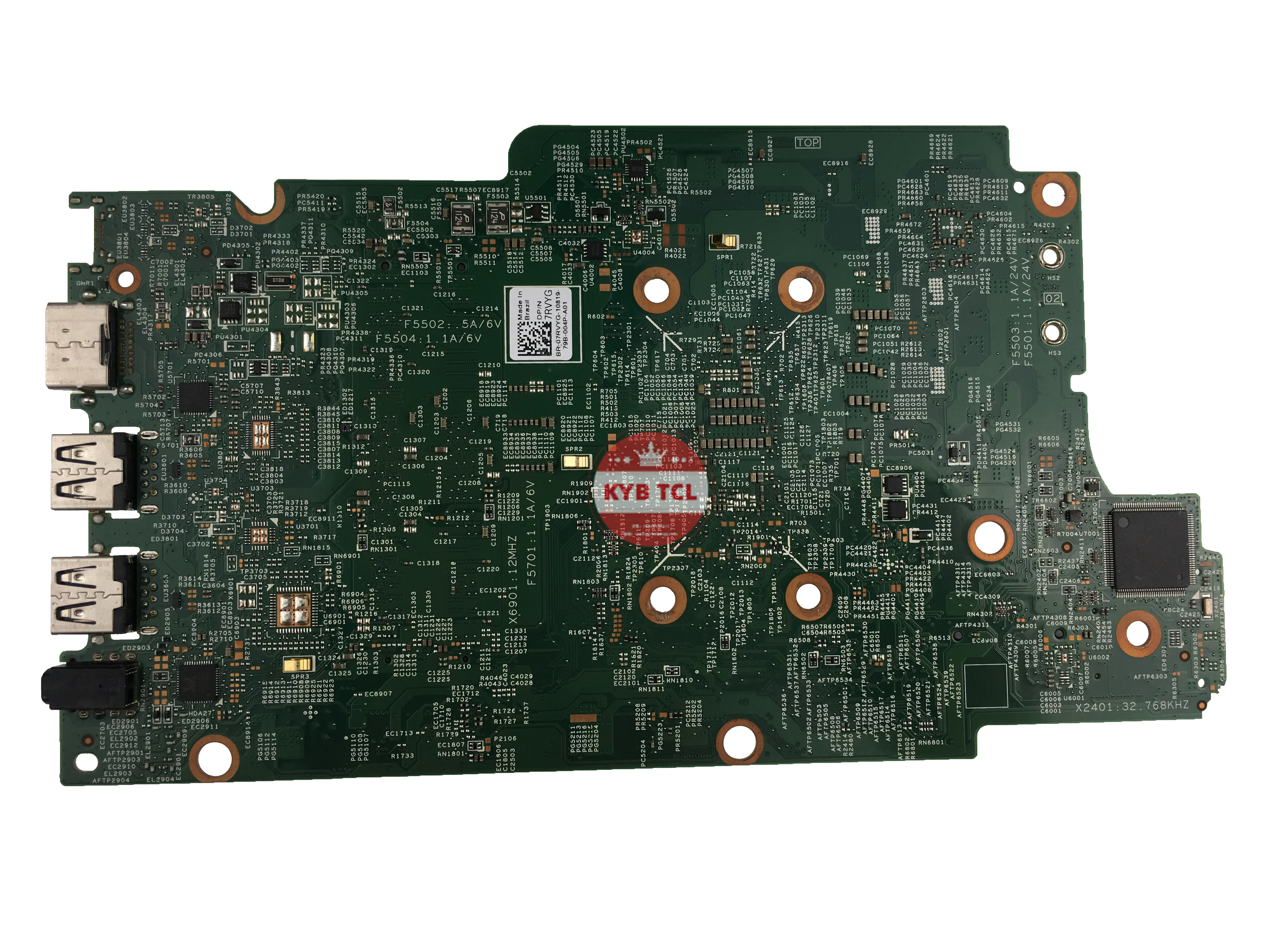 Imagem -02 - Placa-mãe do Portátil para Dell Inspiron 13 5568 5368 7579 7368 3379 P69g 152961 Mainboard 0n7k0h 0ykp87 0jv40x 0pjdnr Jv40x Pjdnr