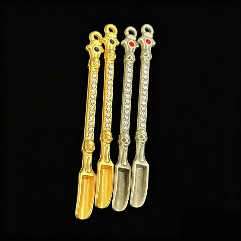 4PCS 8PCS High Quality Snuff spoon Metal Portable Seasoning Spoon Aluminum Alloy Pipe Scoop Snuff bottle Accessories men women image 3