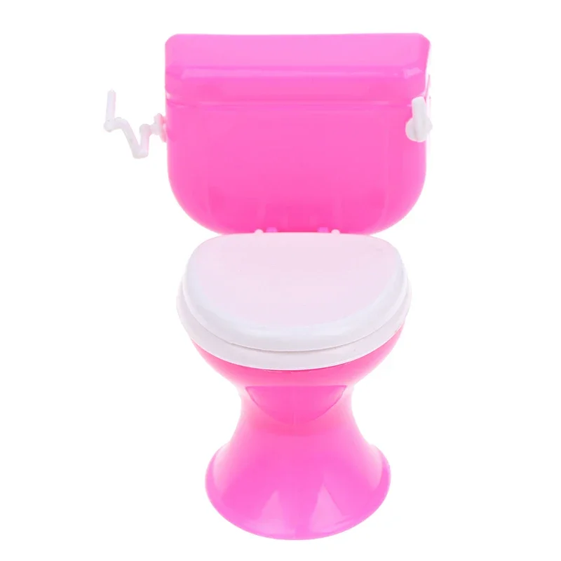 Mobili per case delle bambole Bagno WC Casa delle bambole in miniatura Fai finta di giocattoli per bambini