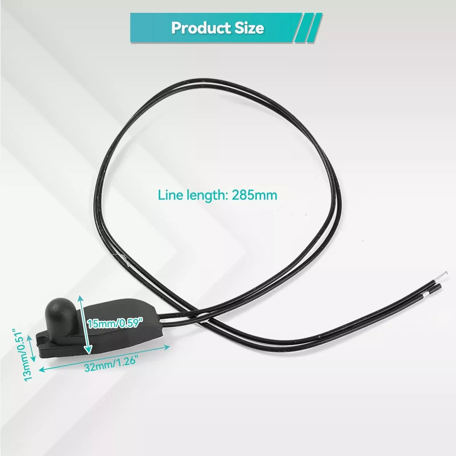1pcs Outdoor Temperature Sensor FOR PEUGEOT CITROEN FIAT Outside Air Temperature Ambient Sensor Highly Sensitive Black Auto Part