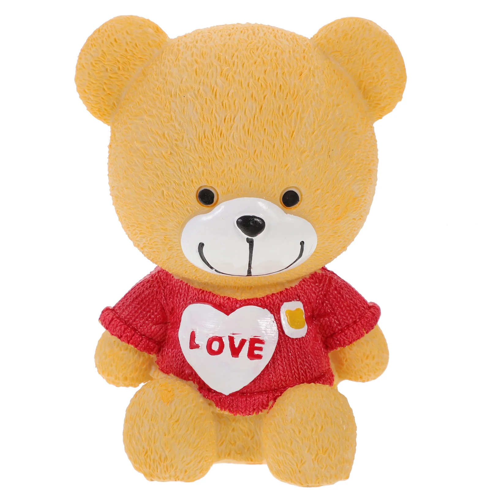 

Cute Bear Shaped Resin Piggy Bank Unbreakable Money Pot Lovely Saving Pot For Family Birthday Christmas Gift Desktop Coin