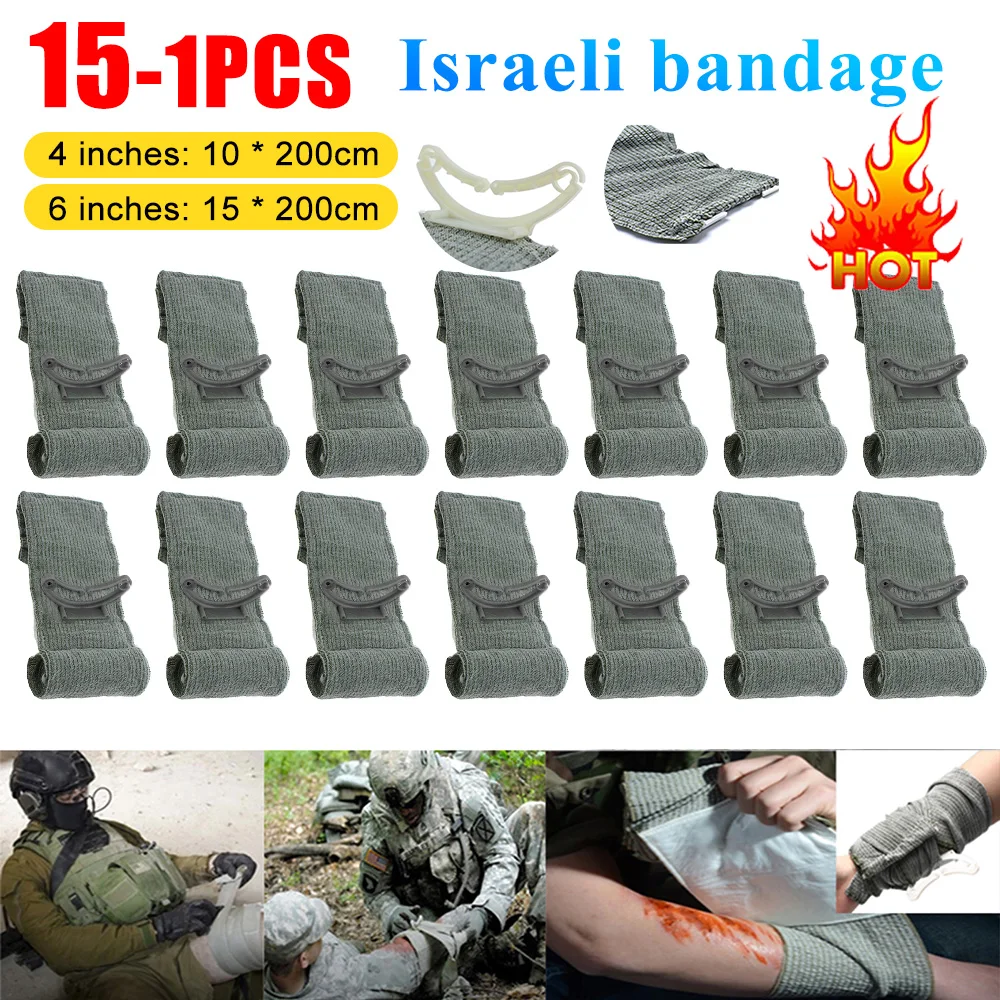 

4/6-дюймовый израильский бинт, повязка на рану, экстренная компрессионная повязка, травматическая кровоостанавливающая повязка, тактическая первая помощь для детей IFAK