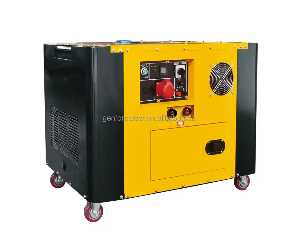 6KW Standby Power easy move Silent  Generator Key start generator Brush easy  ATS Generator