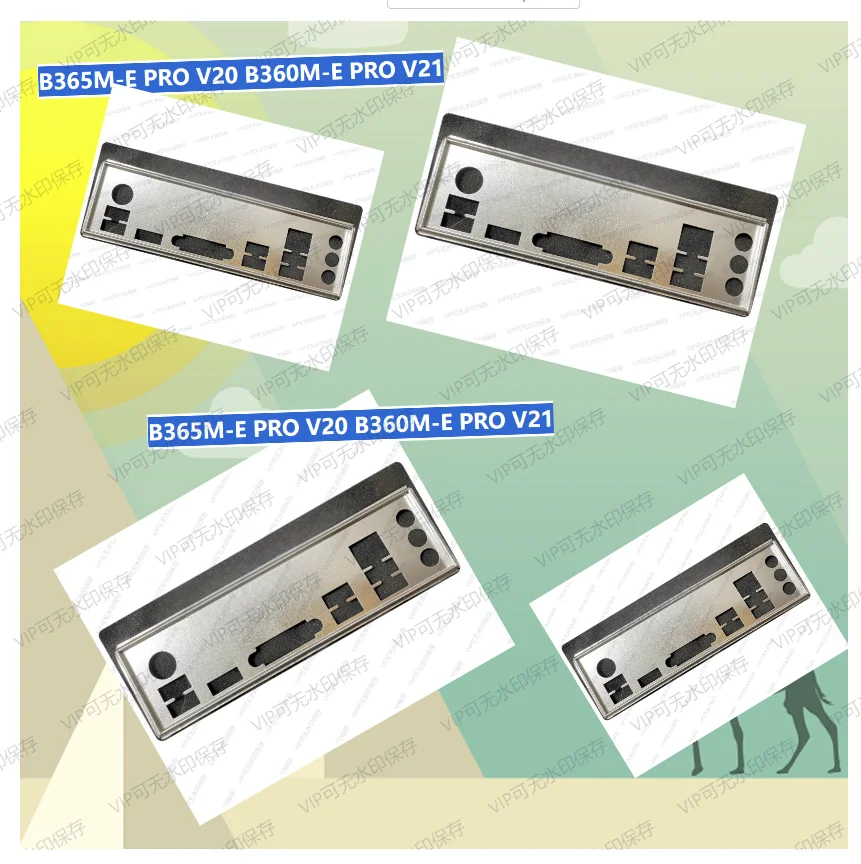 

IO I/O Shield Back Plate BackPlate BackPlates Stainless Steel Blende Bracket For Colorful B365M-E PRO V20 B360M-E PRO V21