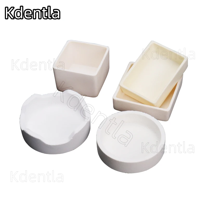 Dental Zirconia Sintering Crucible Tray Without Cover Round Sintered Discs Crucible High Density Thermostability Sintering Beads