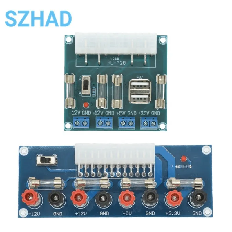 XH-M229 HU-M28W 24Pin pulpit PC moc podwozia ATX Transfer do płytka przyłączeniowa modułu wyjściowego obwodu zasilania